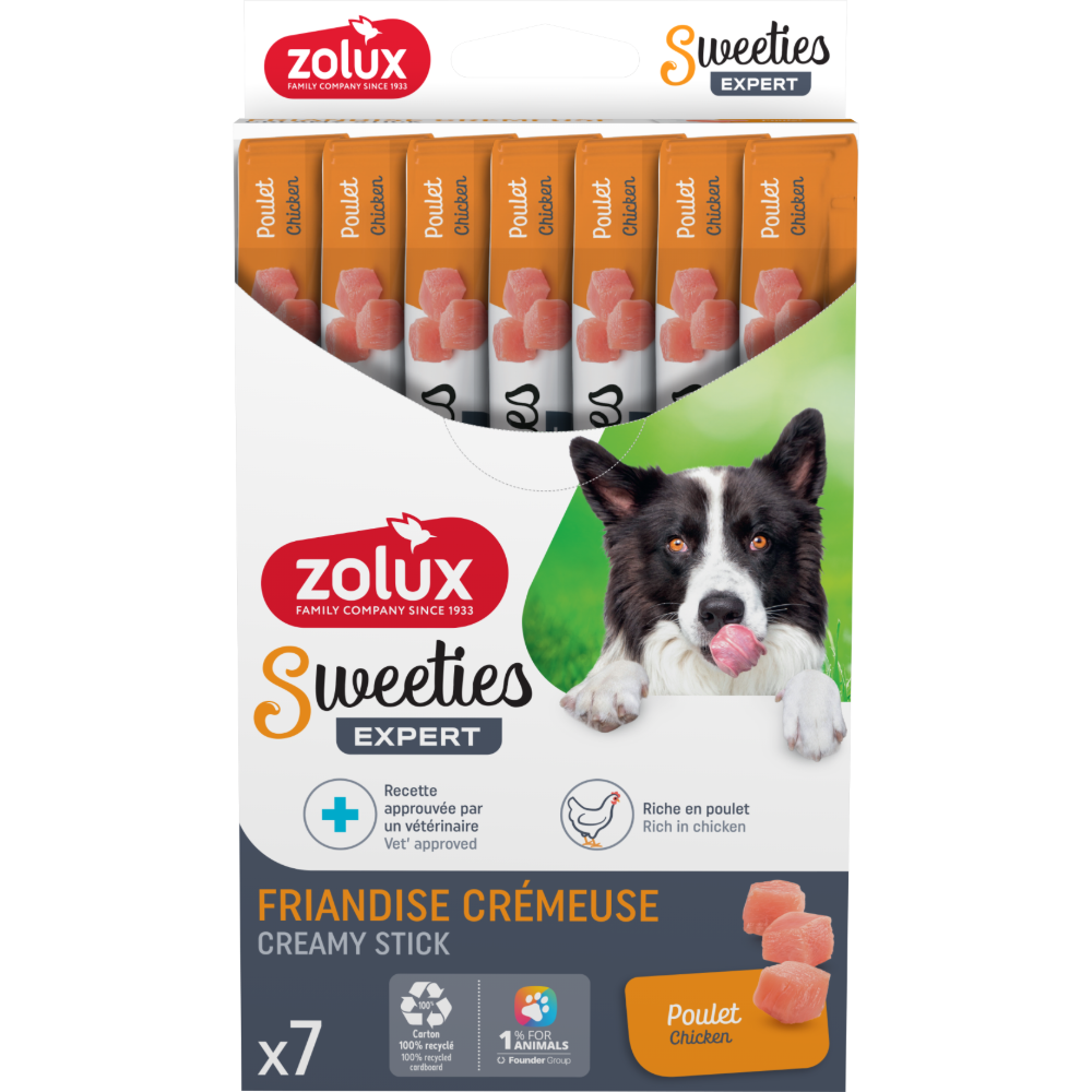 Friandise crémeuse Sweeties pour chien