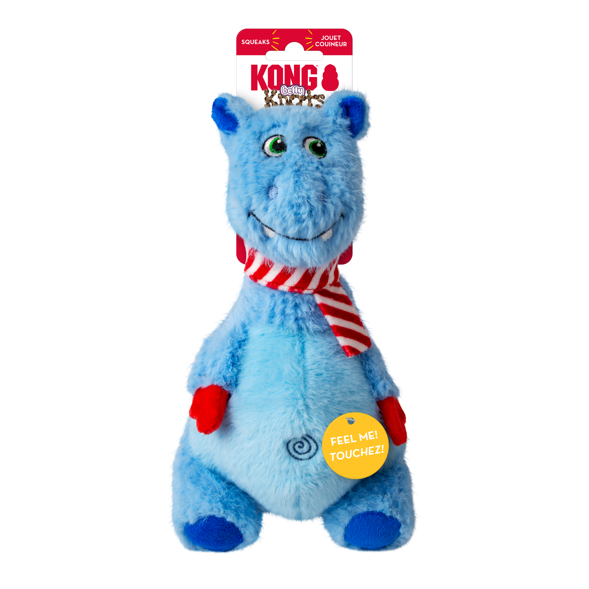 Peluche KONG Holiday Knots Belly Hippo