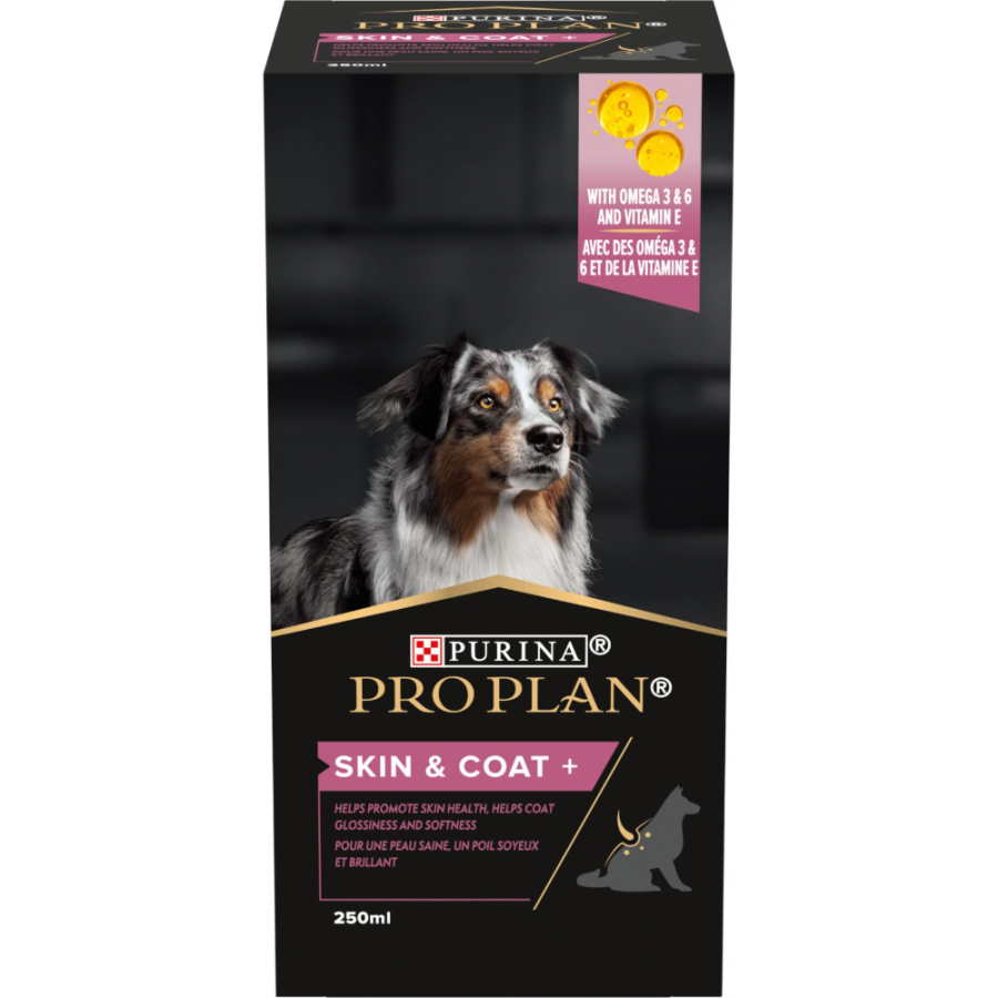 Purina Pro Plan Skin & Coat+ – Complément alimentaire pour peau et pelage