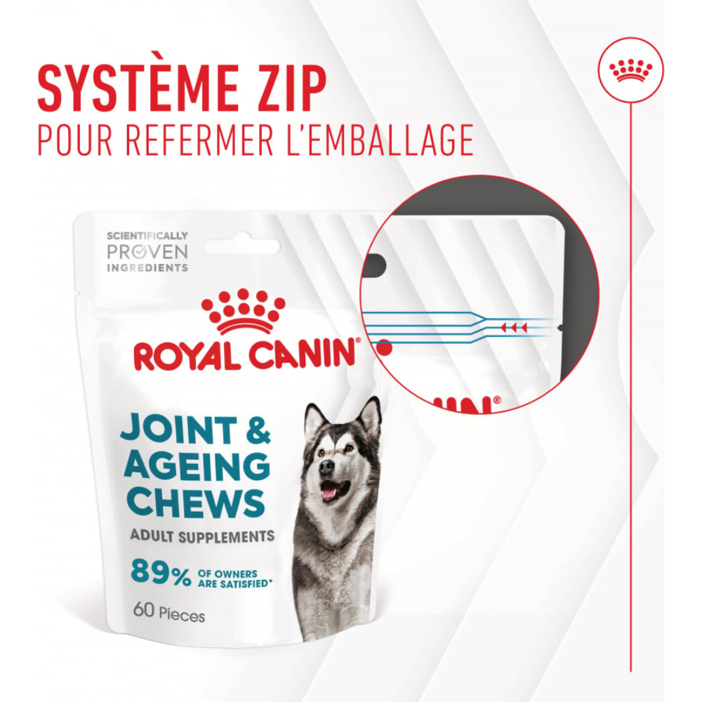 Friandises articulation et vieillissement Soft Chew – Complément pour chien