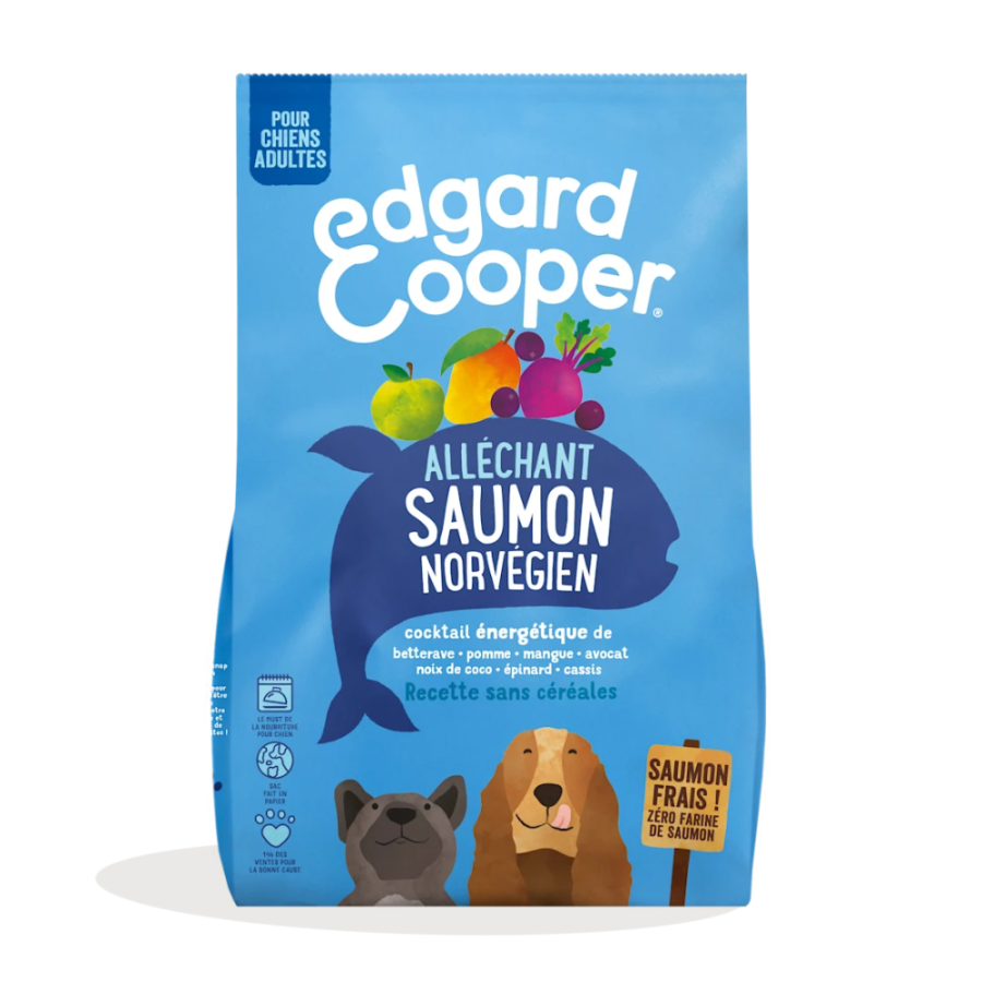 Croquettes sans céréales pour chien au Saumon frais norvégien