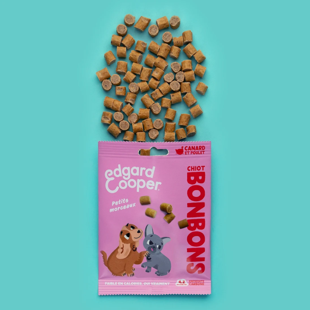 Friandises sans céréales bonbons Canard & Poulet pour chiot