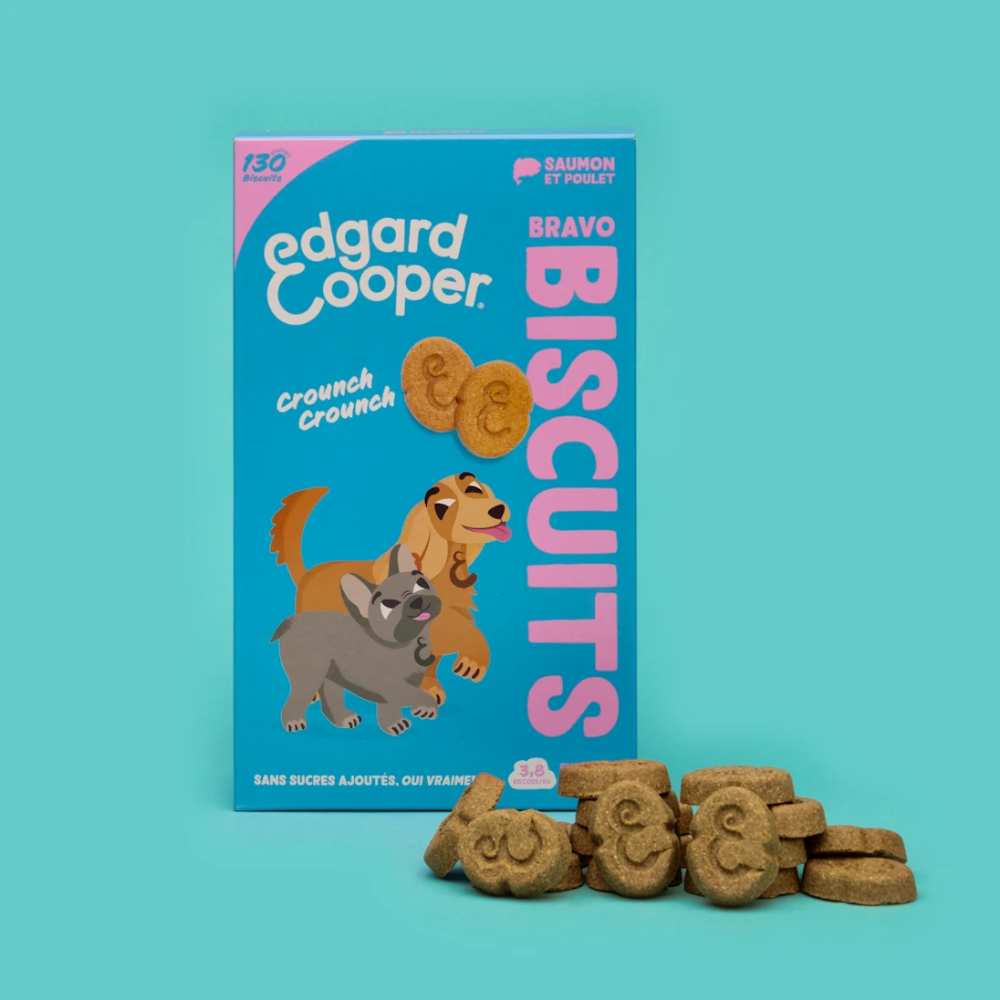Biscuits pour chien sans céréales Saumon et Poulet