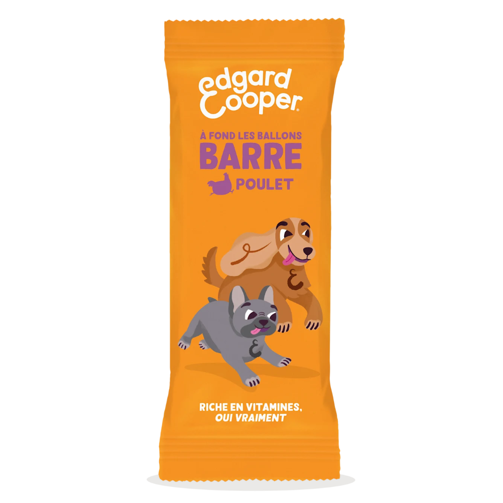 Barre énergétique pour chien sans céréales au poulet frais