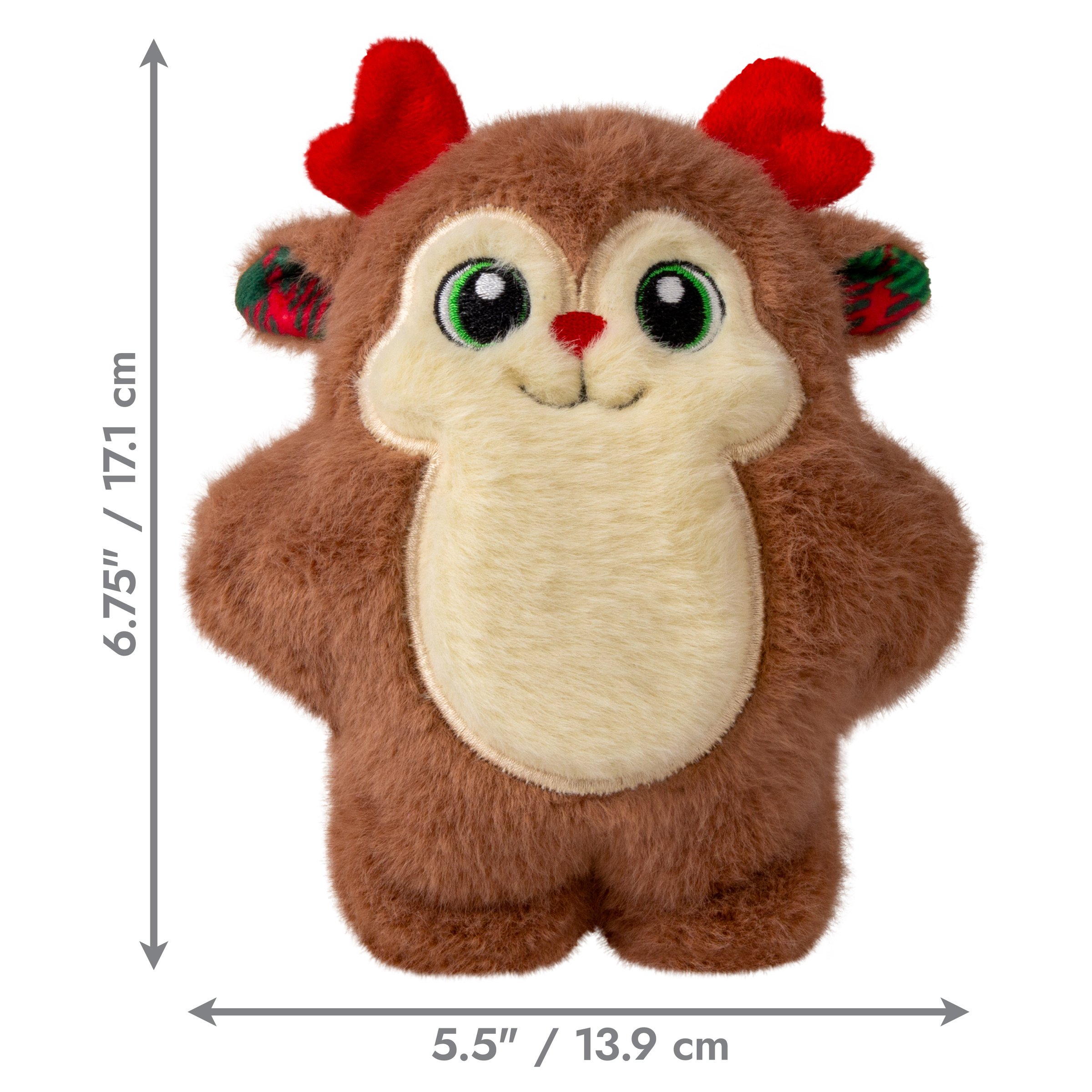 Peluche de Noël KONG Holiday Snuzzle renne
