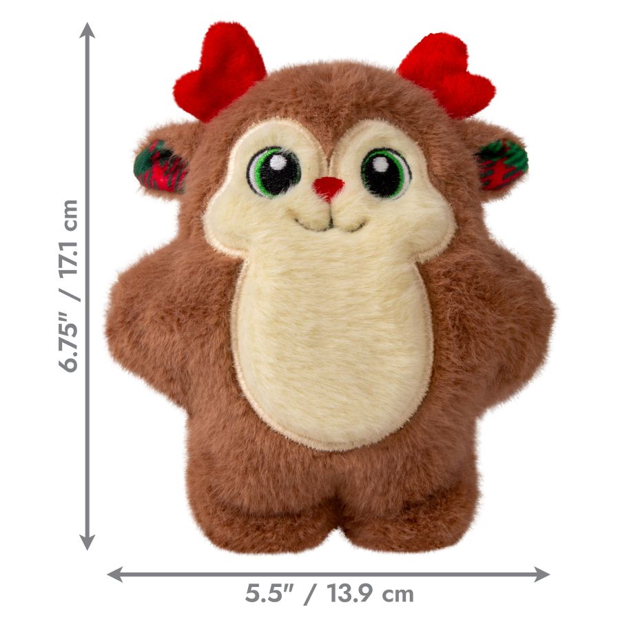 Peluche de Noël KONG Holiday Snuzzle renne