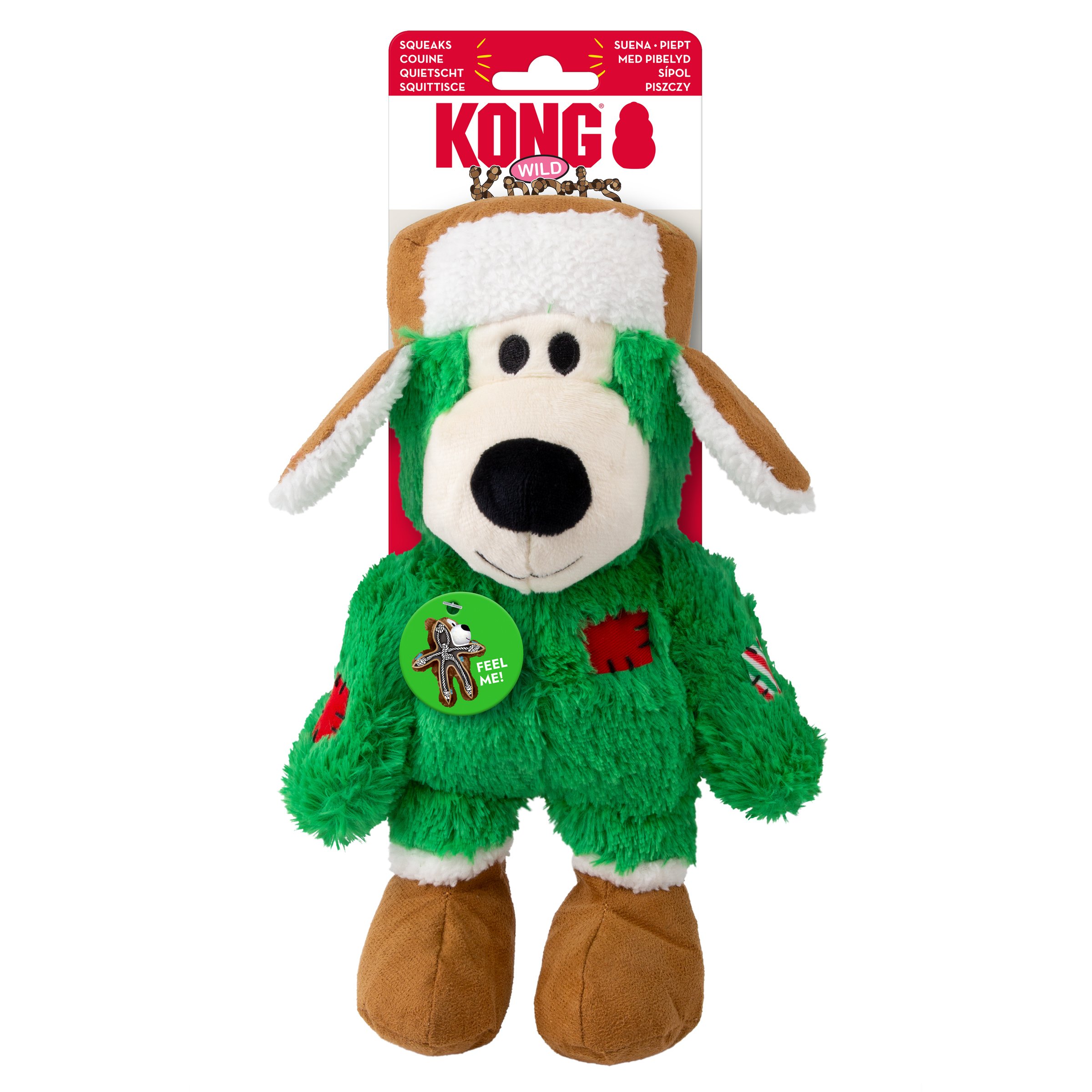 Peluche de Noël KONG Holiday Wild Knots ours