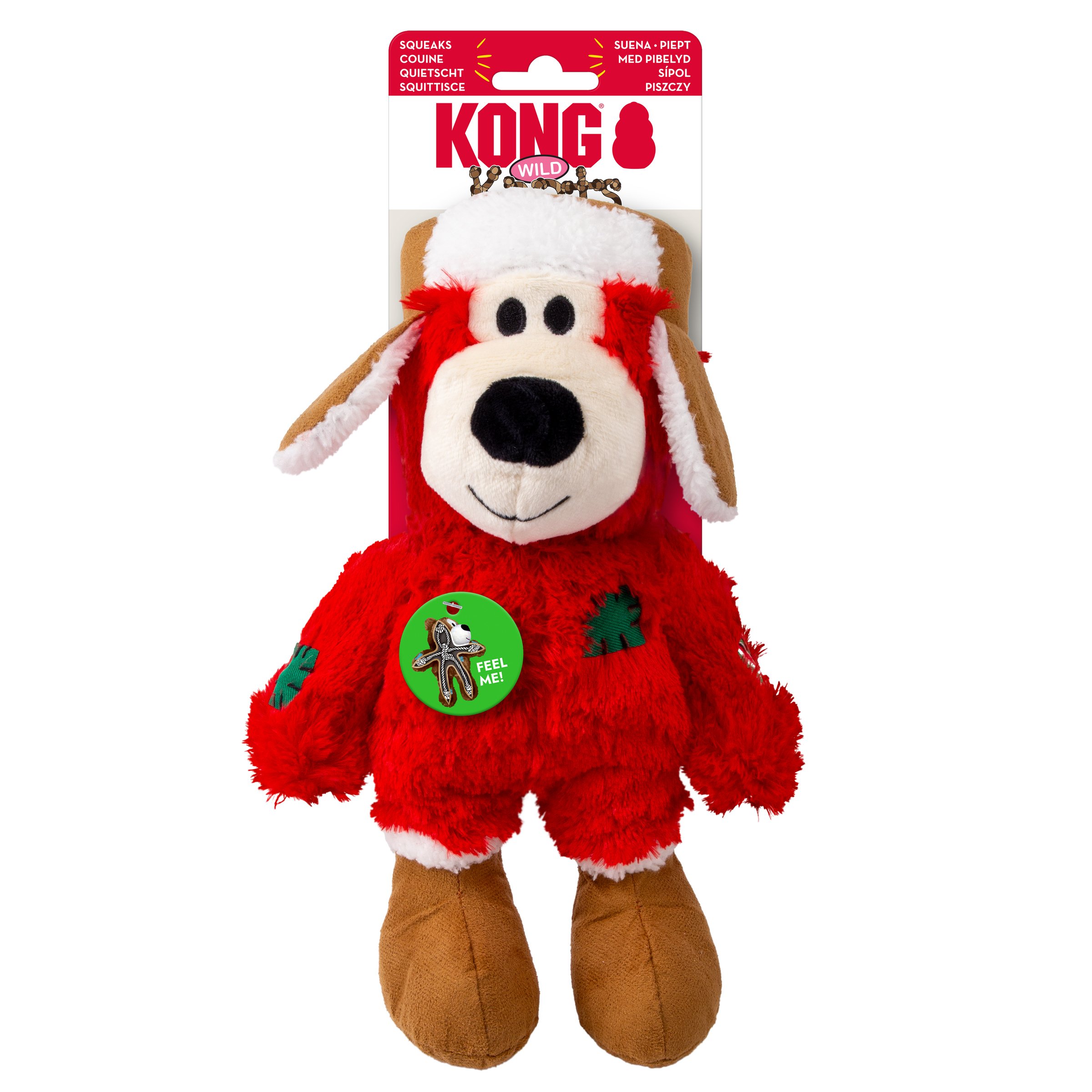Peluche de Noël KONG Holiday Wild Knots ours