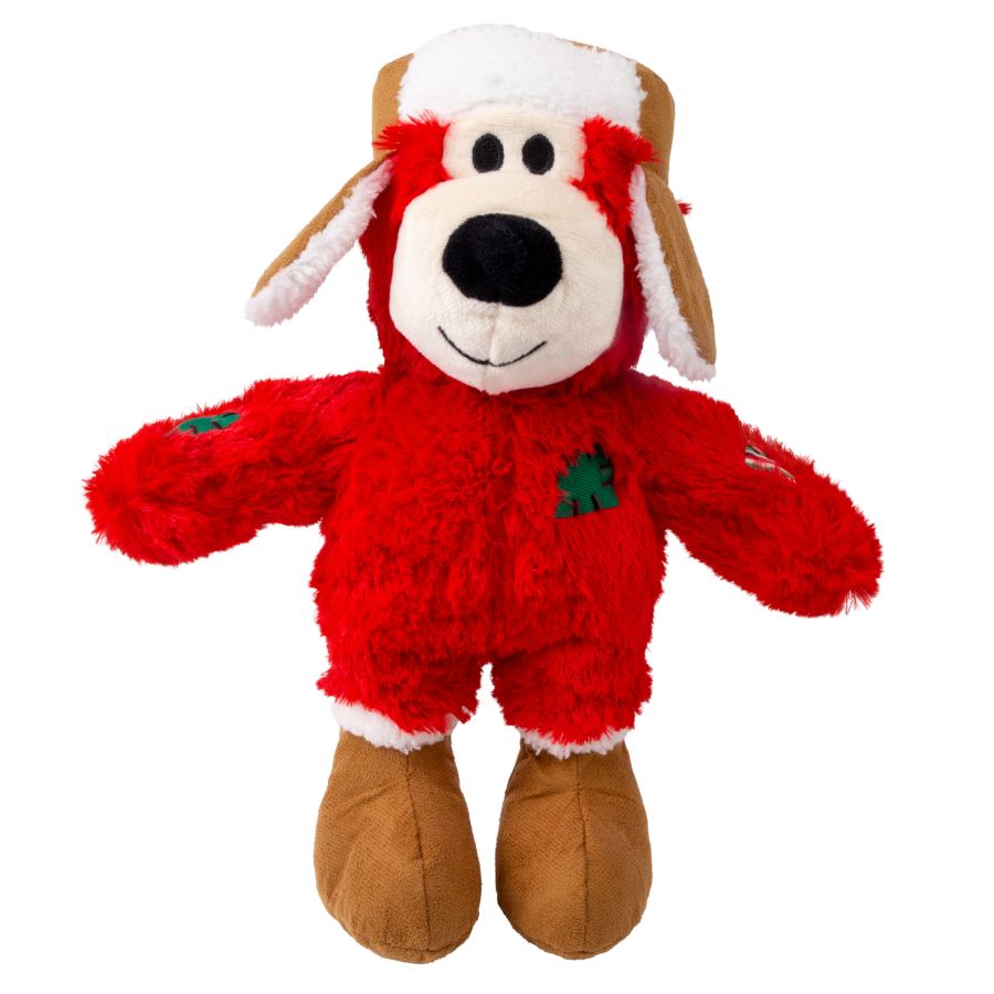 Peluche de Noël KONG Holiday Wild Knots ours