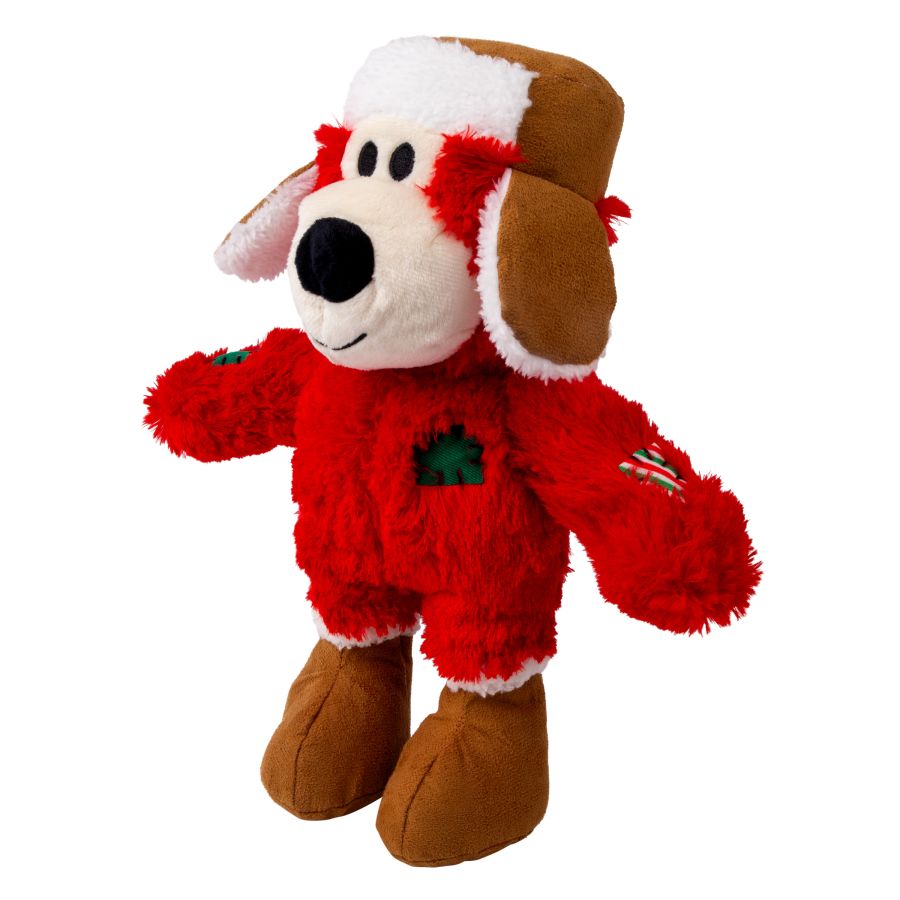 Peluche de Noël KONG Holiday Wild Knots ours