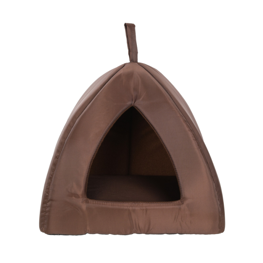 Dôme refuge pour chat marron en tissu 300D déperlant