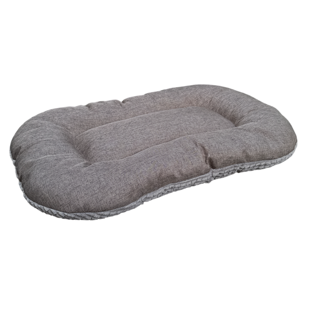 Coussin soft 2 en 1 bi-matière marron