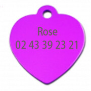 Médaille Cœur rose small