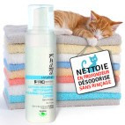 Shampoing sec mousse pour chien