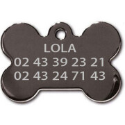 Quick Médaille Os chromée fumée large