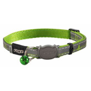 Collier anti étranglement NightCat vert pour chat