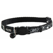 Collier anti étranglement SilkCat noir pour chat