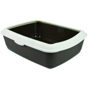 Bac à litière Classic rebord gris