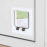 Chatière électromagnétique blanc - 4 positions