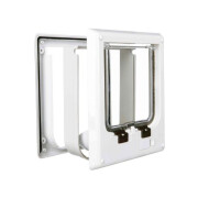 Chatière électromagnétique blanc - 4 positions