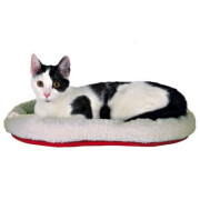 Coussin moelleux chat façon agneau