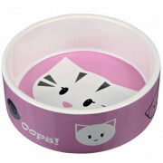Gamelle design pour chat Mimi - rose
