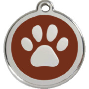 Médaille pour chien chocolat motif Patte, Gravure garantie