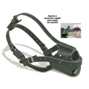 Muselière cuir simple renforcé Police