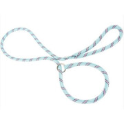 Laisse lasso ronde corde bleu