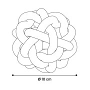 Balle tressée multicolore