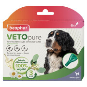 Pipettes répulsives antiparasitaires Veto Pure grand chien