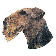 Autocollant Airedale Terrier tête