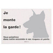 Plaque personnalisable Je monte la garde