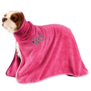Peignoir pour chien Dry Dude rose
