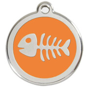 Médaille Red Dingo orange motif Poisson