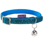 Collier chat Disco bleu
