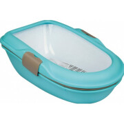 Bac à litière Berto turquoise avec tamis