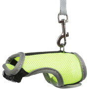 Harnais cochon d'Inde Soft vert fluo avec laisse