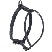 Harnais petit chien Cosmos noir