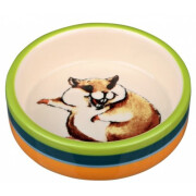 Mangeoire hamster en céramique multicolore