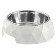 Gamelle pour chien et chat design Kimberley blanc