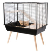 Cage lapin Neo Muki noire