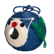 Griffoir chat balle ours bleu