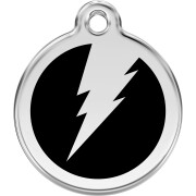 Médaille Éclair noir pour chien