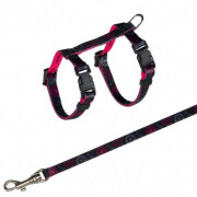 Harnais laisse color motif