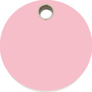 Médaille plastique RedDingo rond rose clair