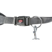 Ceinture ventrale canicross avec laisse noir