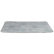 Tapis jimmy soft gris à pattes