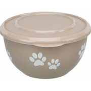 Gamelle Fresh Feed beige avec couvercle