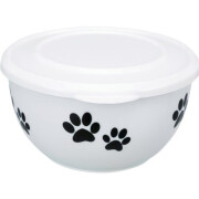 Gamelle Fresh Feed blanche avec couvercle